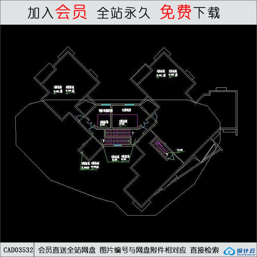 CAD中建国际中海深圳湾畔3,6栋住宅-CAD方案平面图/立剖面图/施工图系列