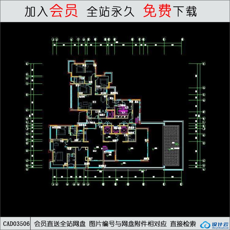 CAD-住宅-CAD方案平面图/立剖面图/施工图系列