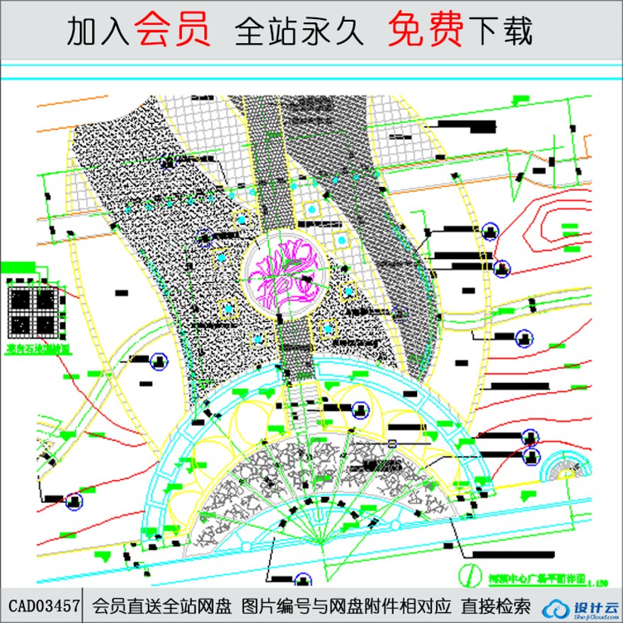 CAD成都利通华阳住宅小区景观施工图-CAD方案平面图/立剖面图/施工图系列