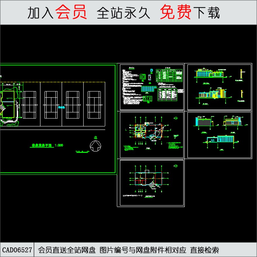 南京国电南自会所-CAD方案平面图/立剖面图/施工图系列