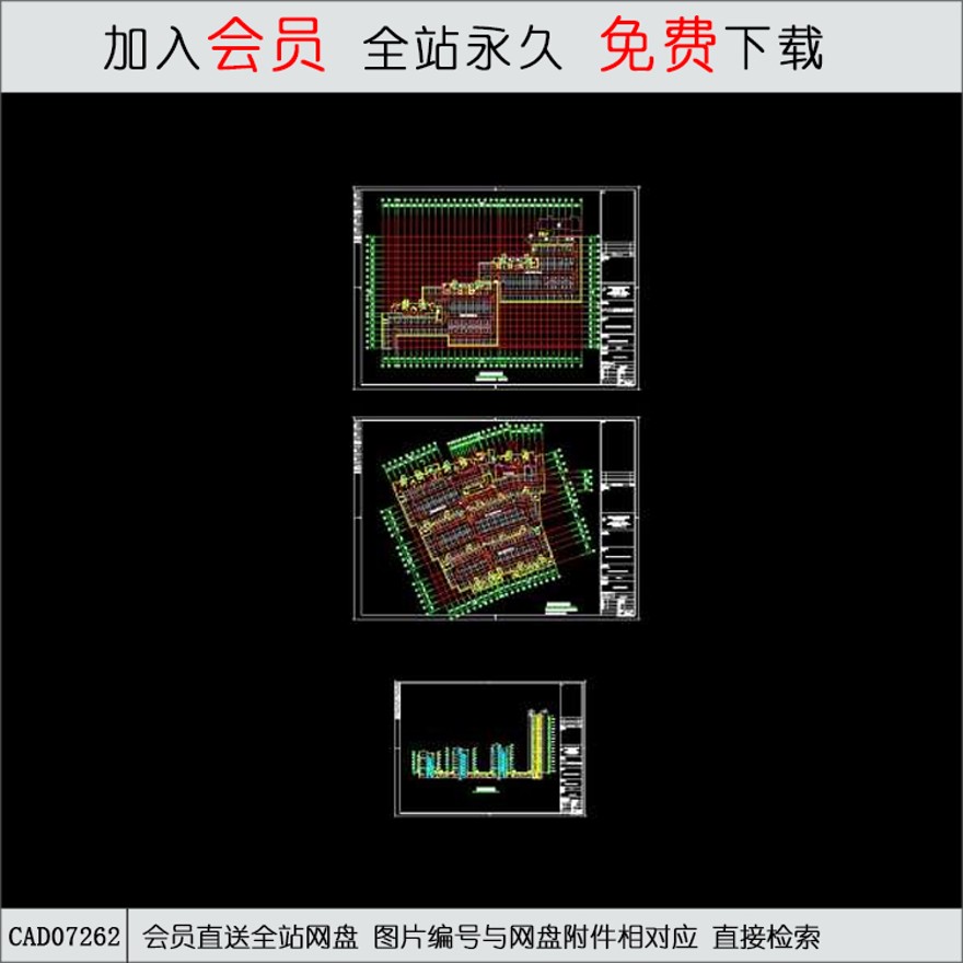 9-3地库-CAD方案平面图/立剖面图/施工图系列