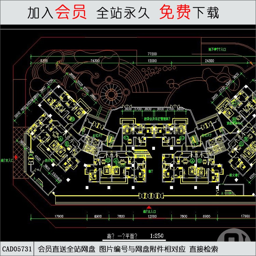 商场平面图，不错的哦-CAD方案平面图/立剖面图/施工图系列