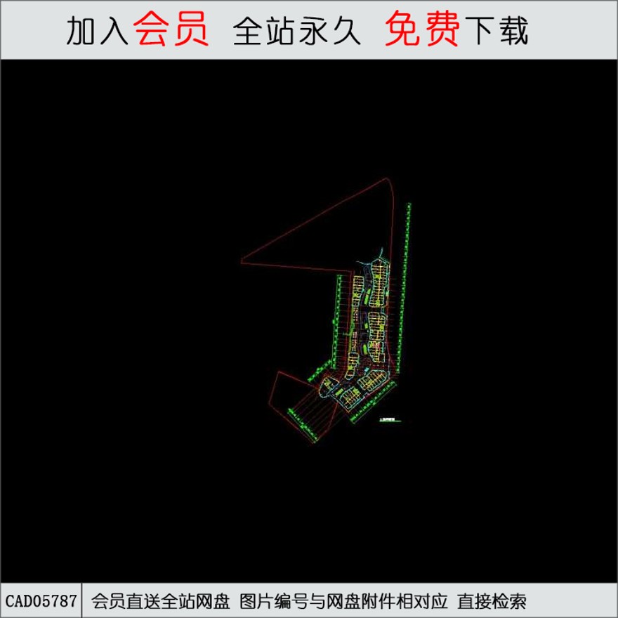 商业建筑-CAD方案平面图/立剖面图/施工图系列