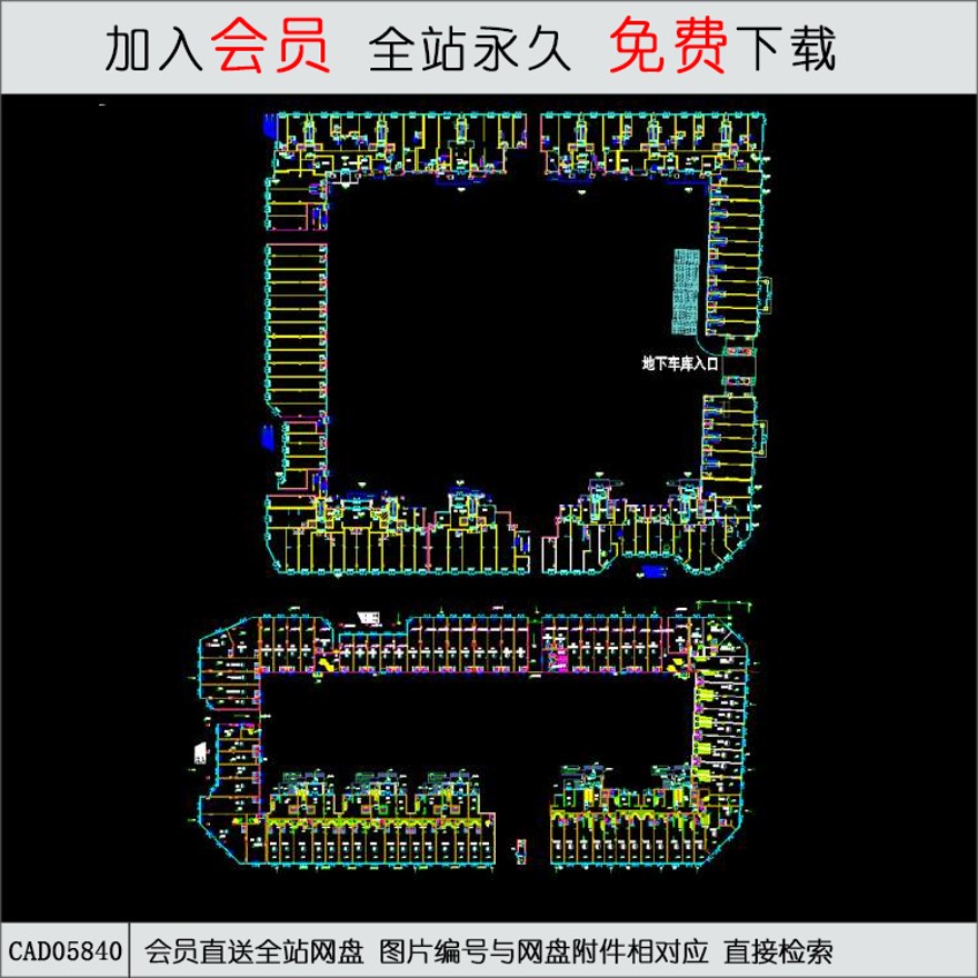 商铺图纸-CAD方案平面图/立剖面图/施工图系列