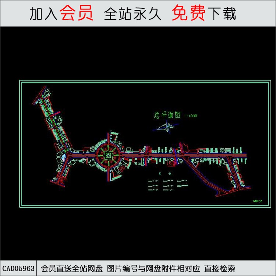 步行街(一)总平面图.-CAD方案平面图/立剖面图/施工图系列