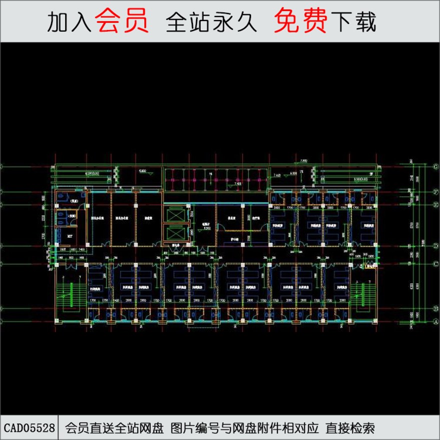 徐州医院综合楼设计-CAD方案平面图/立剖面图/施工图系列