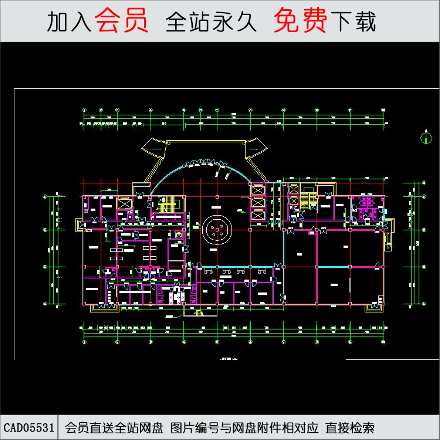 医院图纸-CAD方案平面图/立剖面图/施工图系列