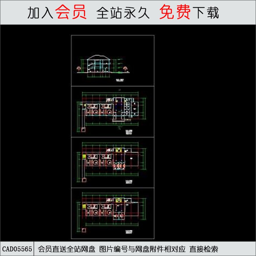 幼儿园CAD施工图-CAD方案平面图/立剖面图/施工图系列