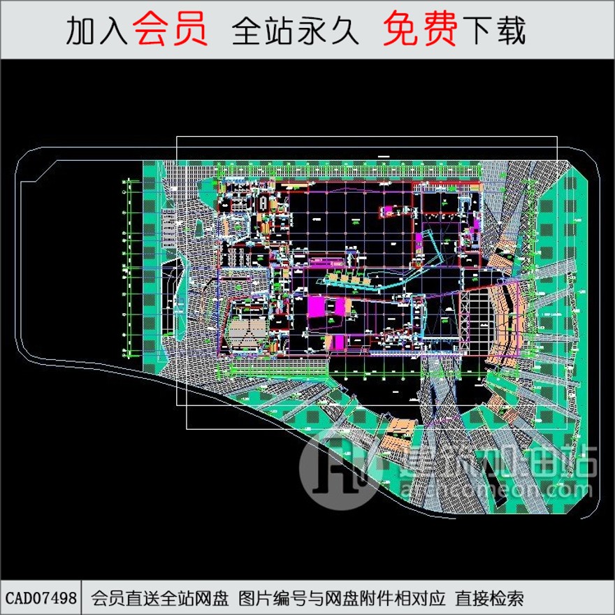 安徽古生物【博物馆】施工图-CAD方案平面图/立剖面图/施工图系列