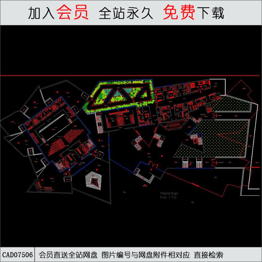 博物馆cad-CAD方案平面图/立剖面图/施工图系列