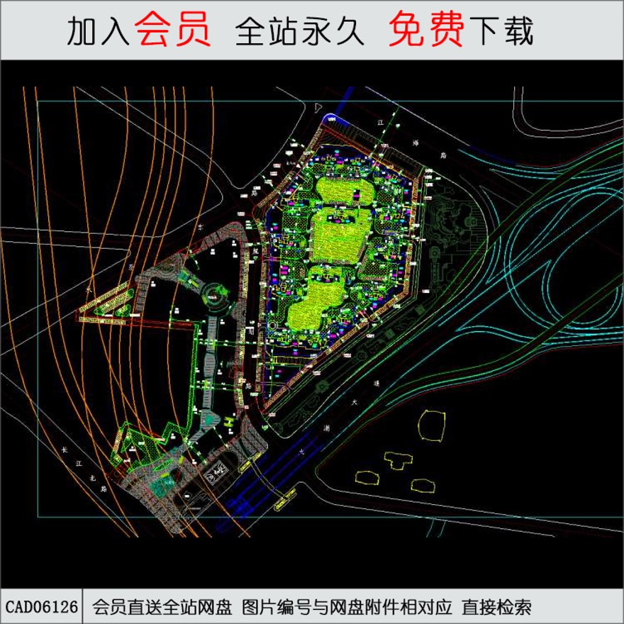 01汽车城总图深化-CAD方案平面图/立剖面图/施工图系列