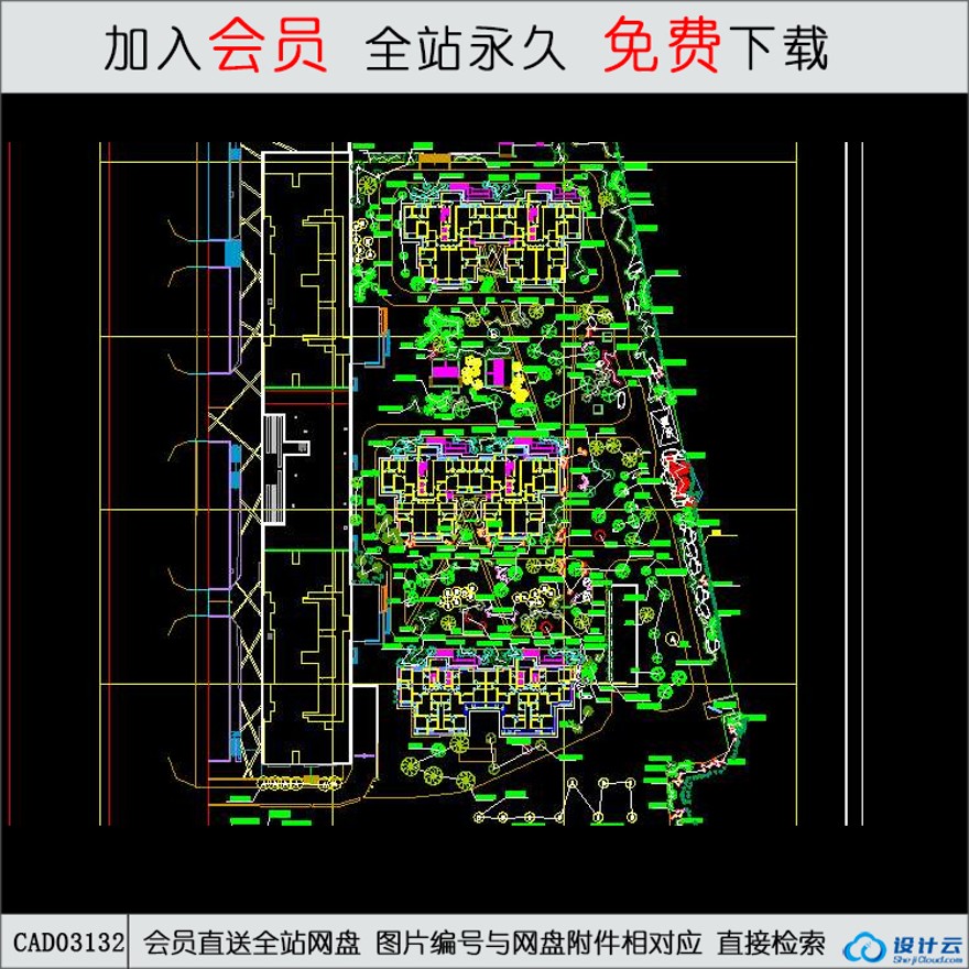 上海某公园景观景观-CAD方案平面图/立剖面图/施工图系列