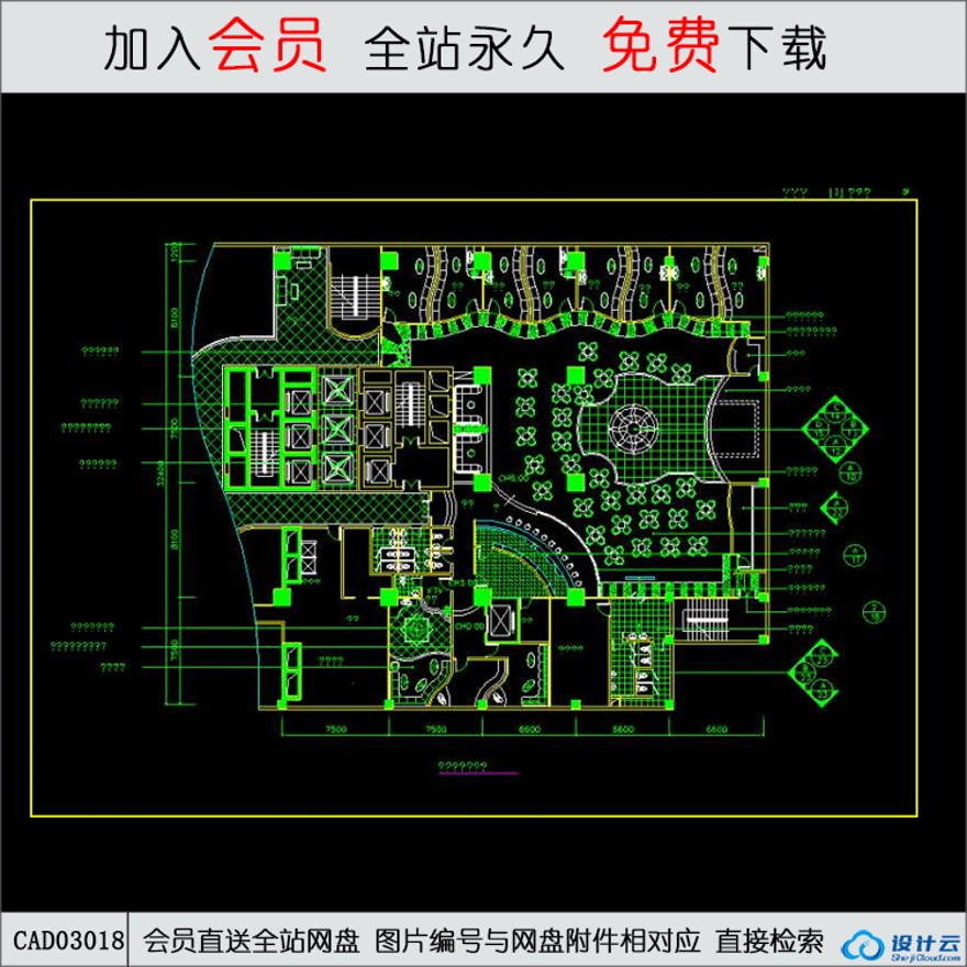 歌舞厅设计方案图-CAD方案平面图/立剖面图/施工图系列