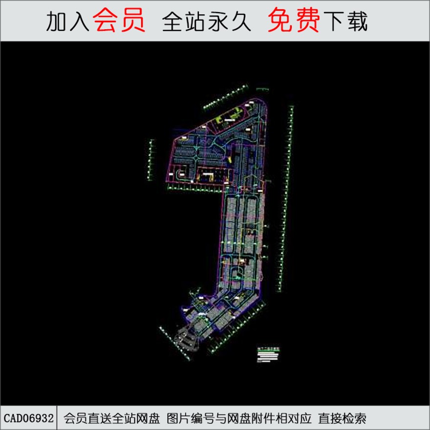 地库图纸-CAD方案平面图/立剖面图/施工图系列