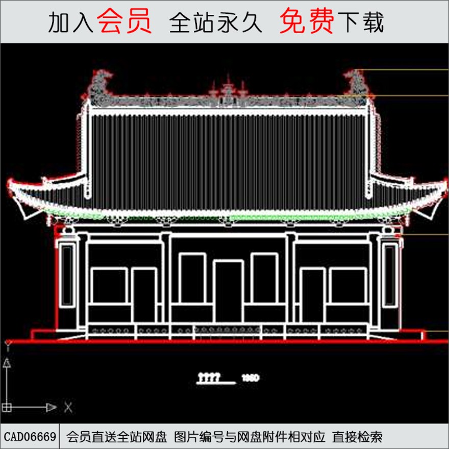 殿阁全套-CAD方案平面图/立剖面图/施工图系列