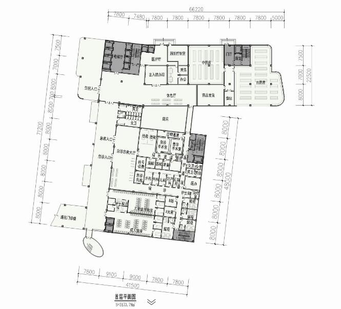 医院CAD图纸-CAD方案平面图/立剖面图/施工图系列