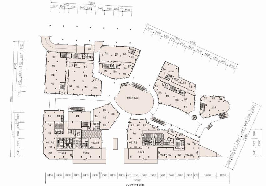 SYZHT-0034-GHZT办公楼CAD图纸-CAD方案平面图/立剖面图/施工图系列