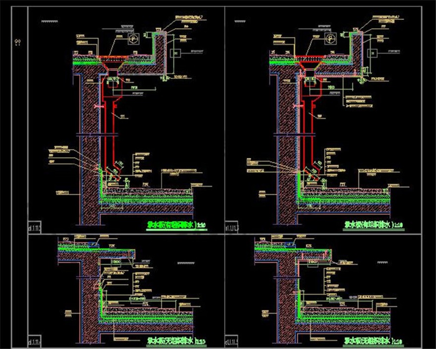 建筑景观规划资料-上海天华建筑施工图设计大样CAD图纸工程做法通用节