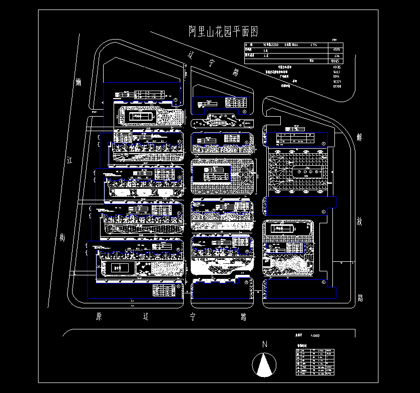 高层住宅公寓居住小区洋房规划总平图(9)-CAD方案平面图/立剖面图/施工图系列