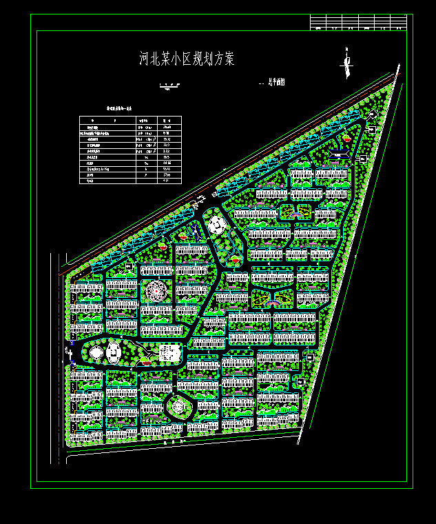 高层住宅公寓居住小区洋房规划(53)-CAD方案平面图/立剖面图/施工图系列