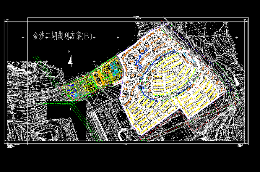 高层住宅公寓居住小区洋房规划(30)-CAD方案平面图/立剖面图/施工图系列