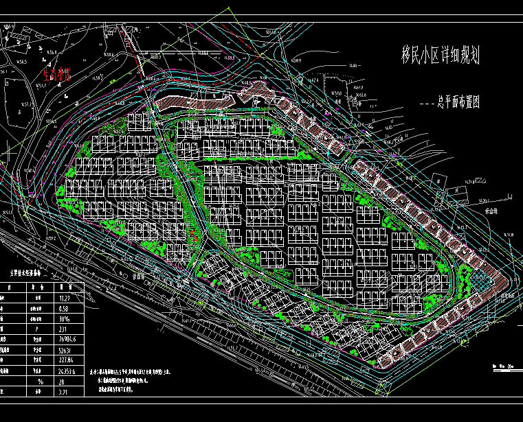 高层住宅公寓居住小区洋房规划(30)-CAD方案平面图/立剖面图/施工图系列