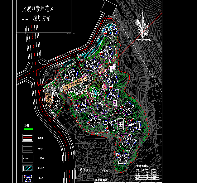 高层住宅公寓居住小区洋房规划(46)-CAD方案平面图/立剖面图/施工图系列