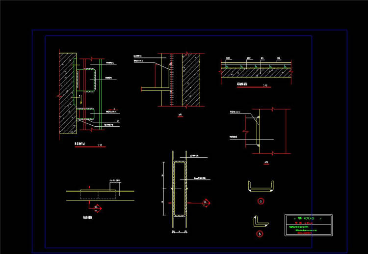 幕墙节点详图-CAD方案平面图/立剖面图/施工图系列