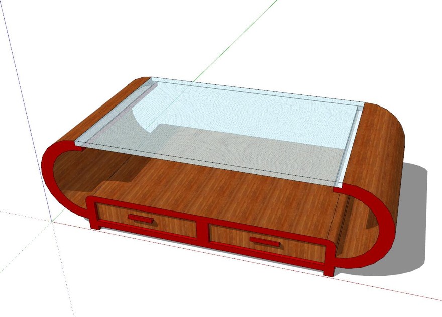 茶几室内组件su单体模型sketchup模型23-SU建筑景观室内模型