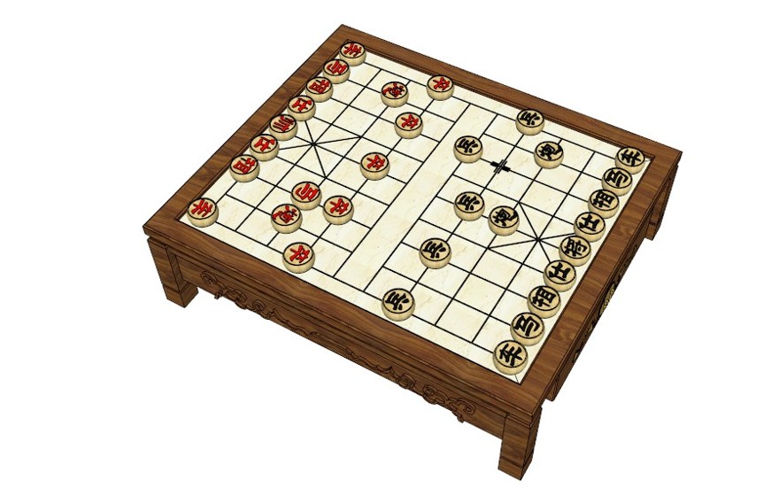 象棋-SU建筑景观室内模型