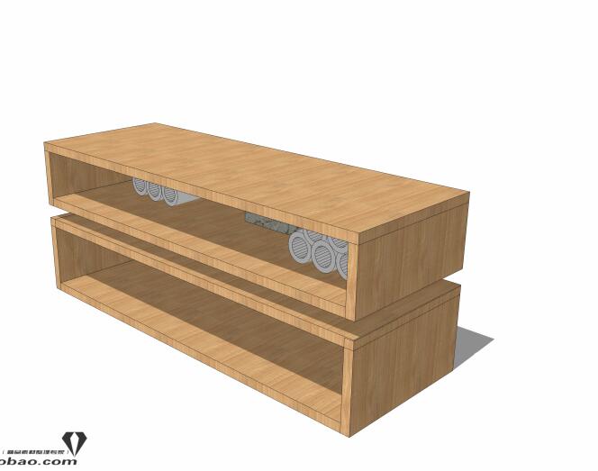 面盆洗漱台sketchup模型56-SU建筑景观室内模型