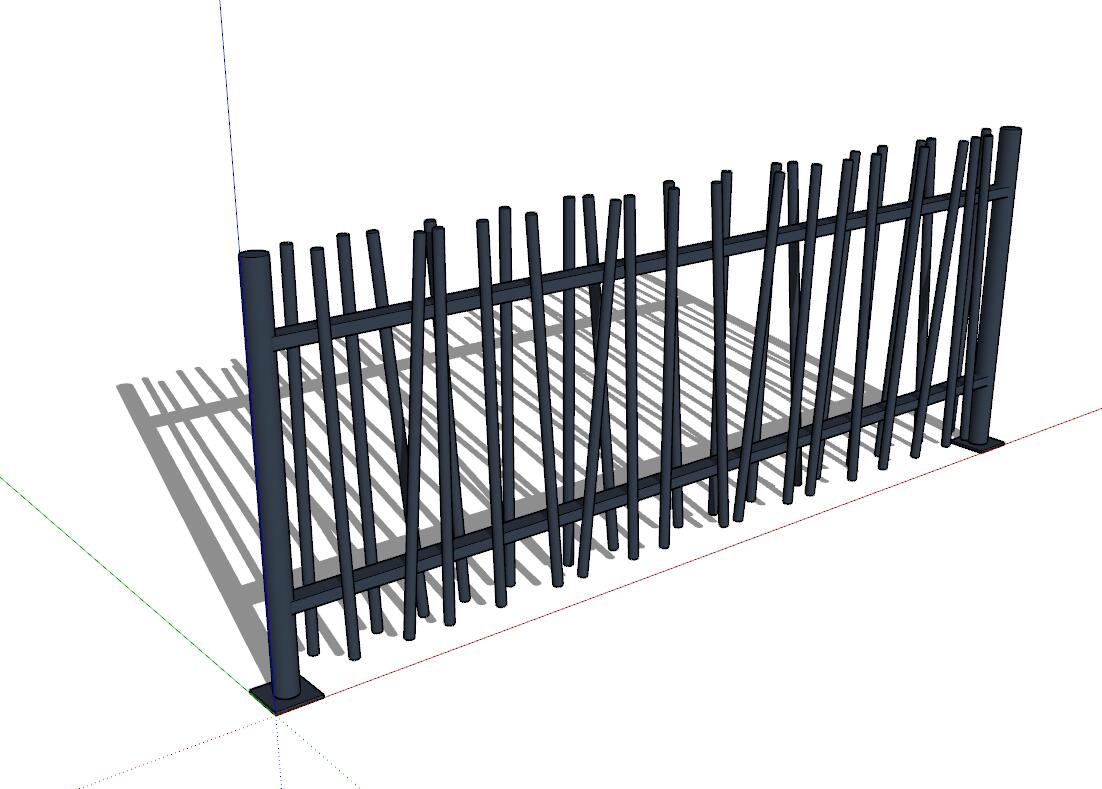 园林小品sketchup模型16-SU建筑景观室内模型