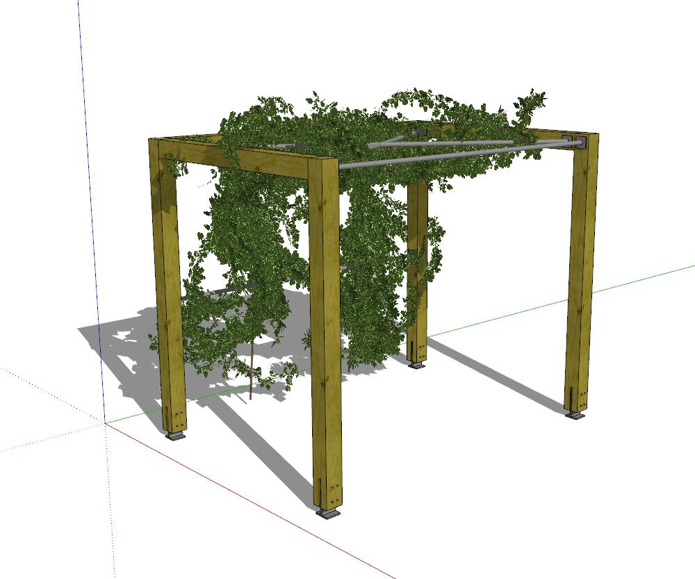 园林小品sketchup模型22-SU建筑景观室内模型
