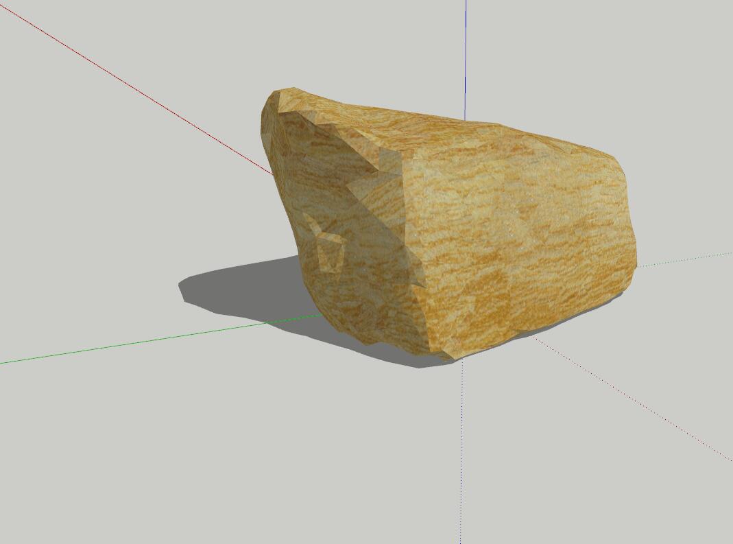 景观石头sketchup模型49-SU建筑景观室内模型