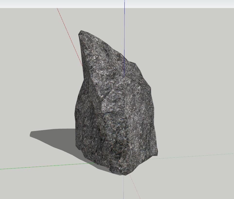 景观石头sketchup模型55-SU建筑景观室内模型