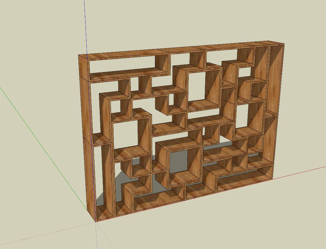 花窗纹理-构筑物小品单体组件sketchup模型87-SU建筑景观室内模型