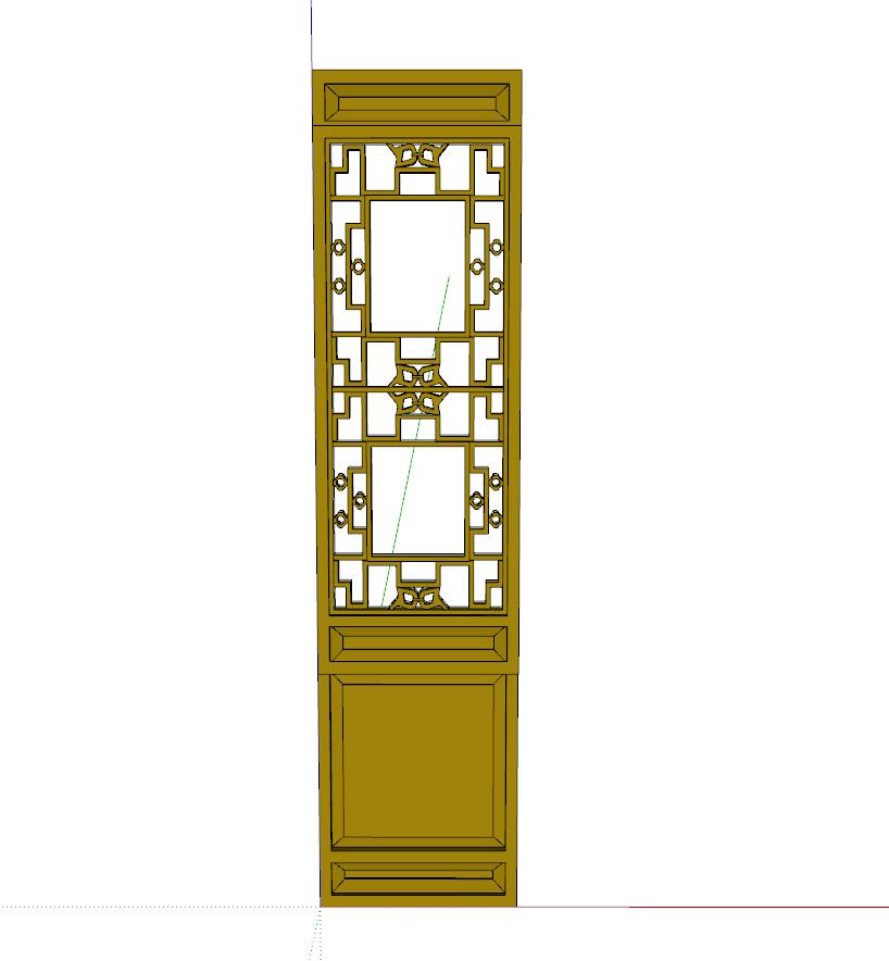 门-构筑物小品单体组件sketchup模型3-SU建筑景观室内模型