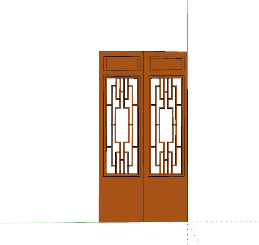 门-构筑物小品单体组件sketchup模型6-SU建筑景观室内模型