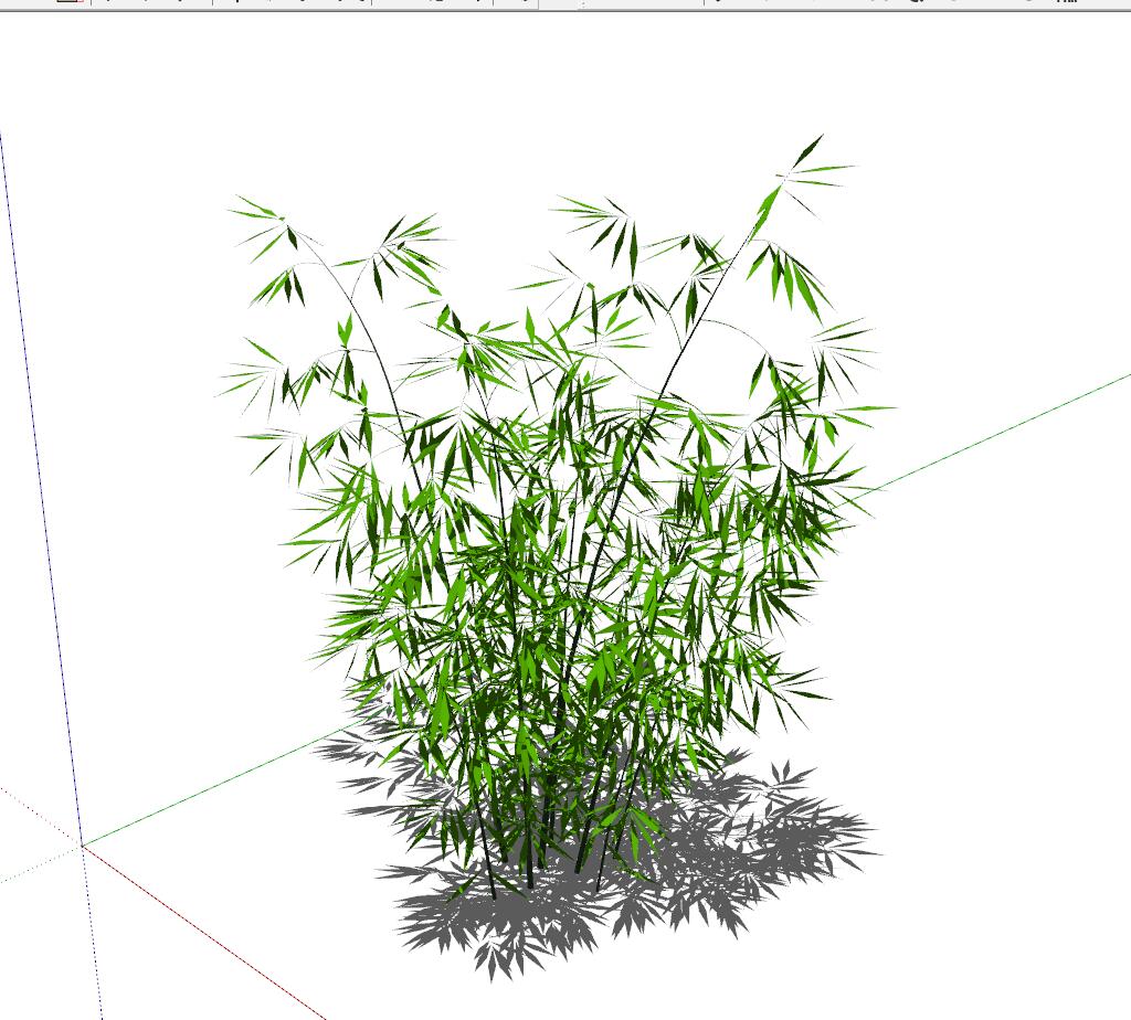 竹类sketchup模型5-SU建筑景观室内模型