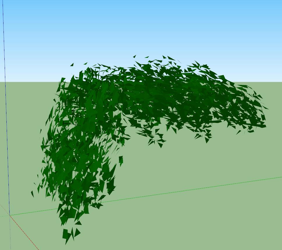 藤蔓植物sketchup模型6-SU建筑景观室内模型