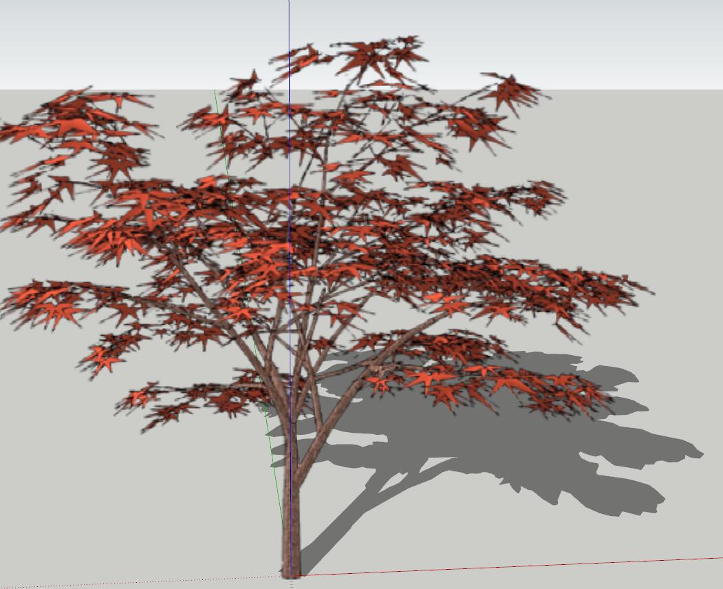 橙红色sketchup模型6-SU建筑景观室内模型