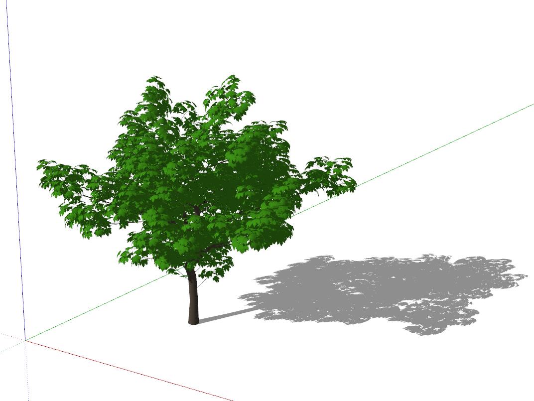 1绿色乔木sketchup模型31-SU建筑景观室内模型