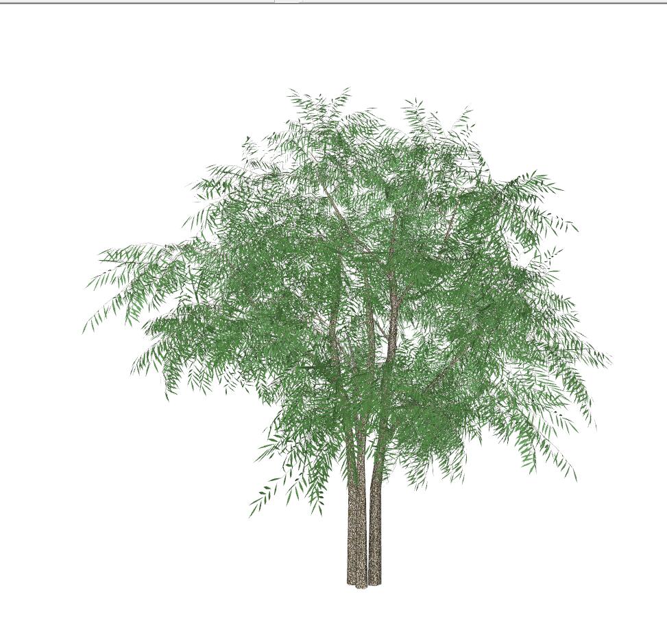 1绿色乔木sketchup模型71-SU建筑景观室内模型