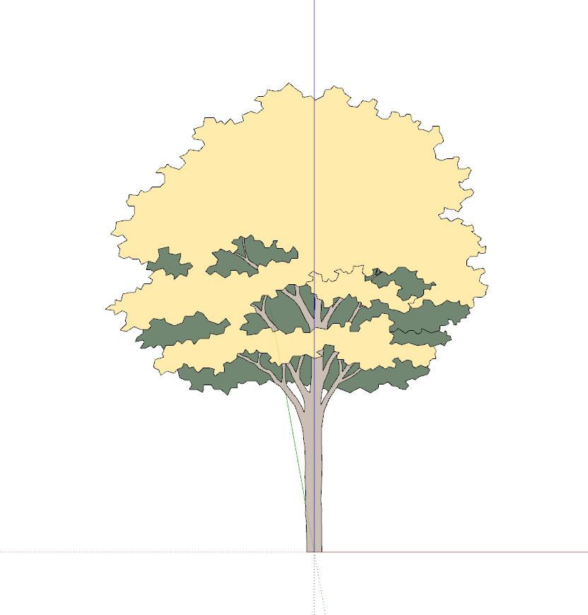 手绘植物sketchup模型7-SU建筑景观室内模型