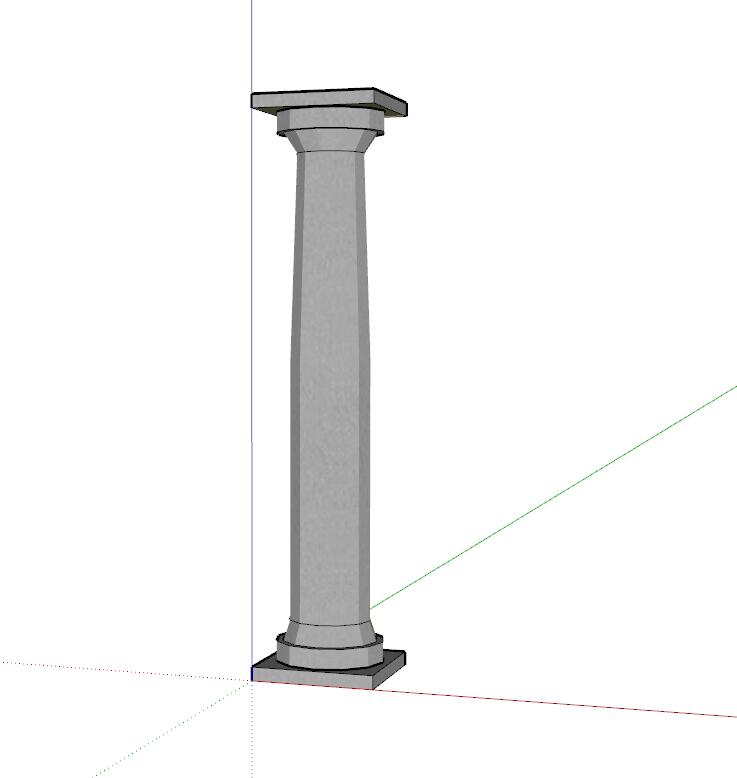 柱子-SU建筑景观室内模型