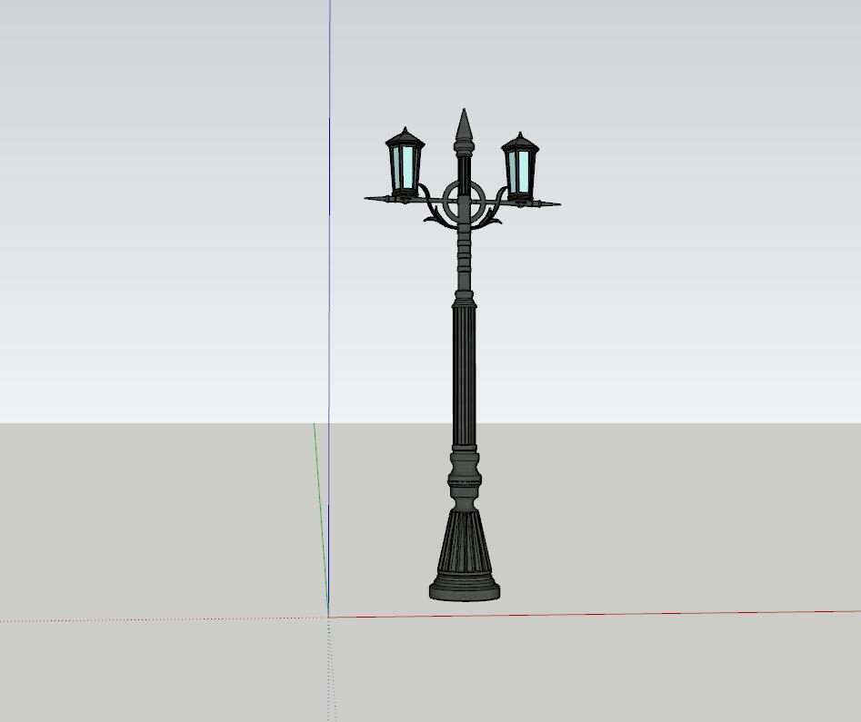 灯柱-SU建筑景观室内模型