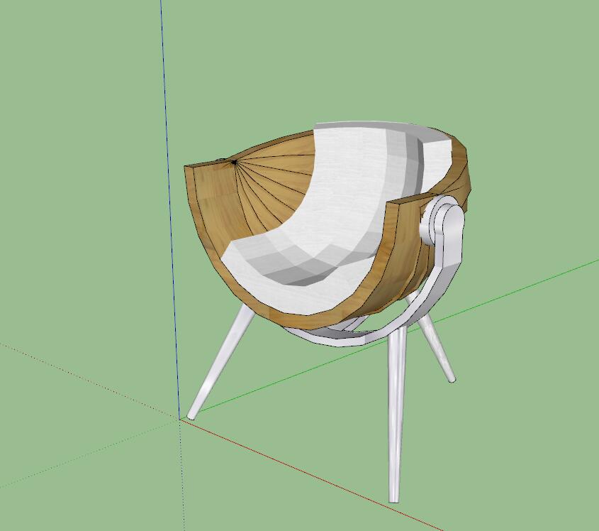 单人座椅sketchup模型1-SU建筑景观室内模型