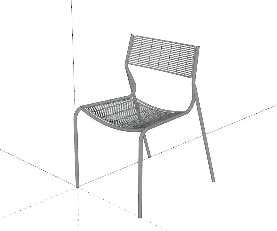 单人座椅sketchup模型19-SU建筑景观室内模型