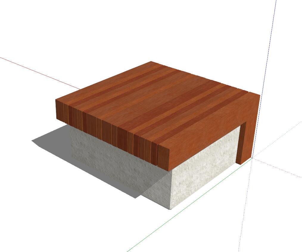 多人椅sketchup模型1-SU建筑景观室内模型