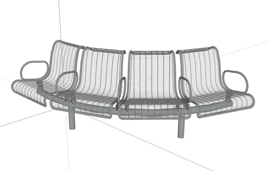 座椅-SU建筑景观室内模型